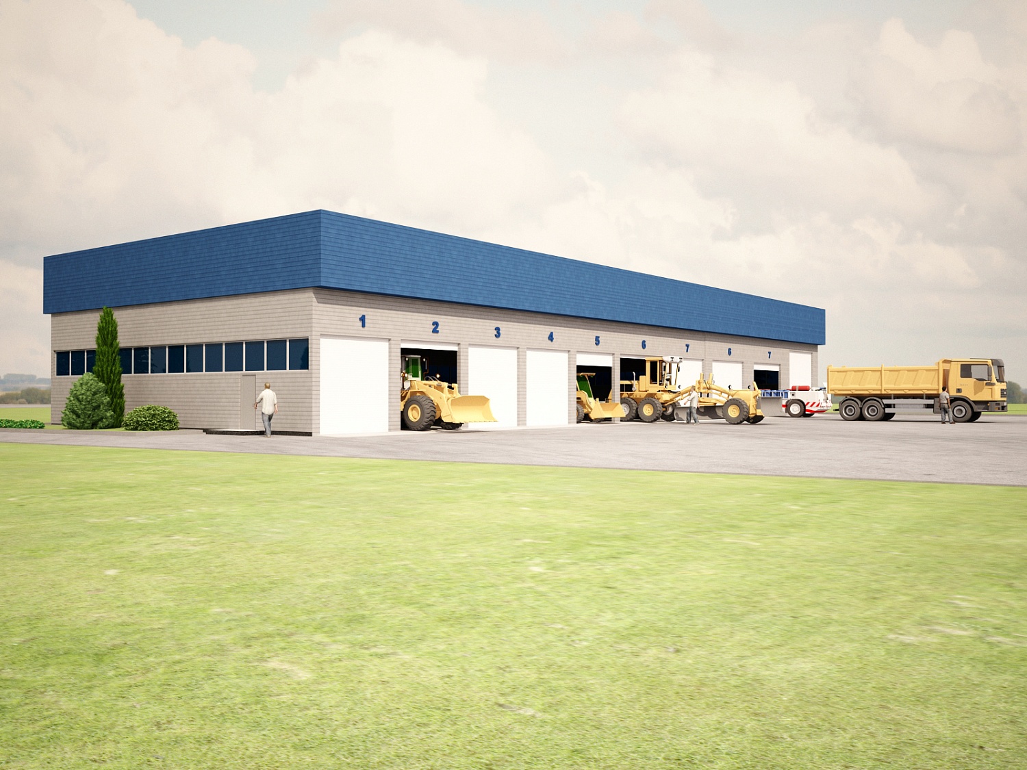 Строительство павильона для перронной механизации и аэродромной службы с благоустройством прилегающих территории, Минеральные воды