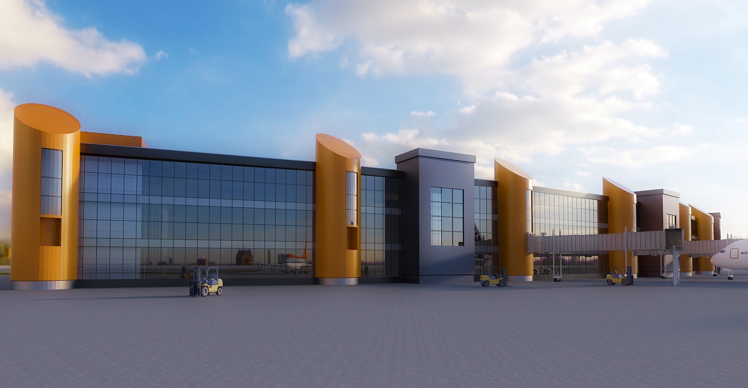 Здание АВК «Аэровокзальный комплекс» Аэропорт «Храброво», Калининградская область