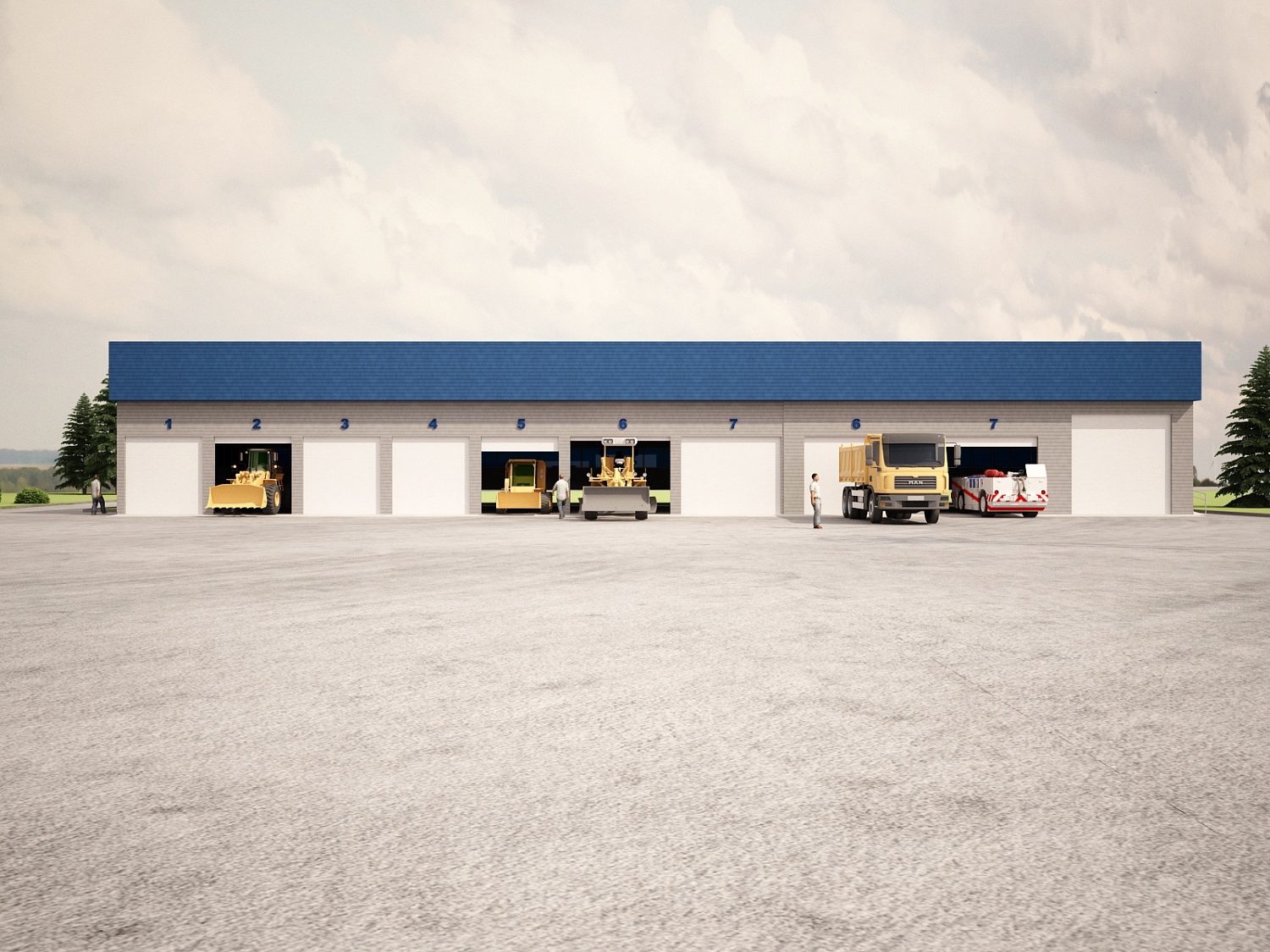 Строительство павильона для перронной механизации и аэродромной службы с благоустройством прилегающих территории, Минеральные воды